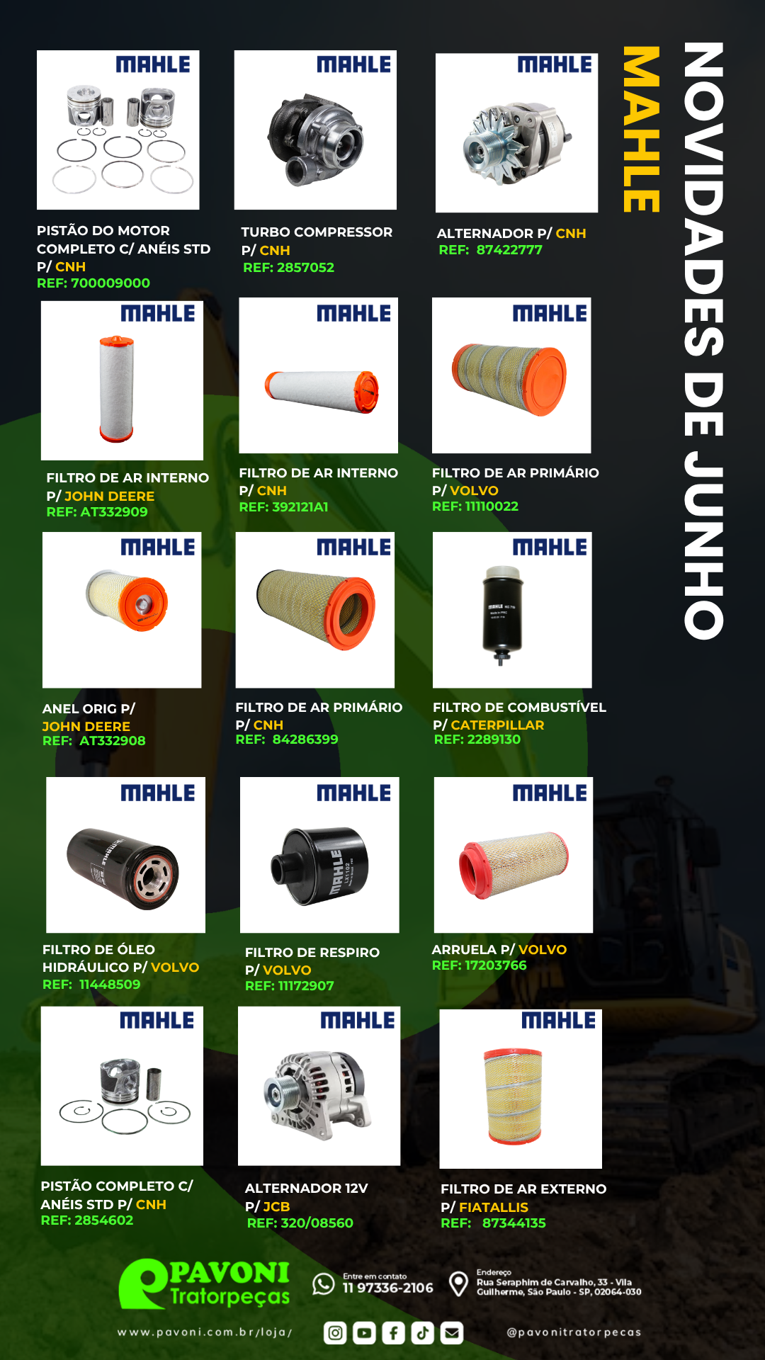 Novidades de Junho MAHLE - Parte 1