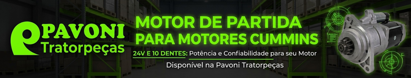 Motor de Partida 24V 10 Dentes para Motores Cummins