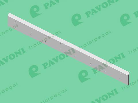 Lamina reta  2,464 mt com furo