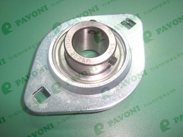 Mancal flange oval pfl203 c/ rolamento