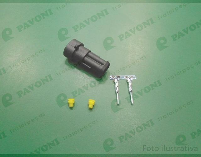 Conector amp superseal 2vias macho
