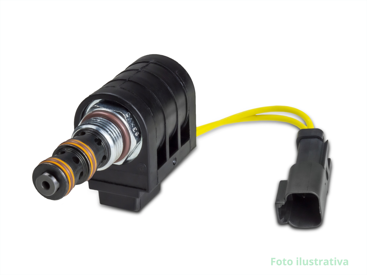 Ângulo 2 - VALVULA SOLENOIDE COMPLETA 12V - Ref: 9968351 - Linha CNH