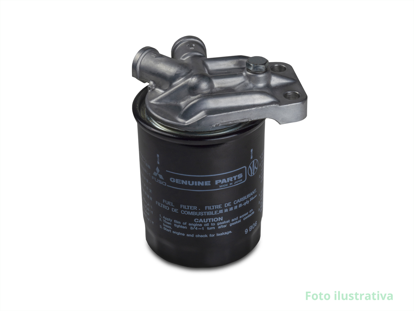 Ângulo 2 - FILTRO DE COMBUSTÍVEL COM CABEÇOTE BASE - Ref: 010582AB - Linha CASE