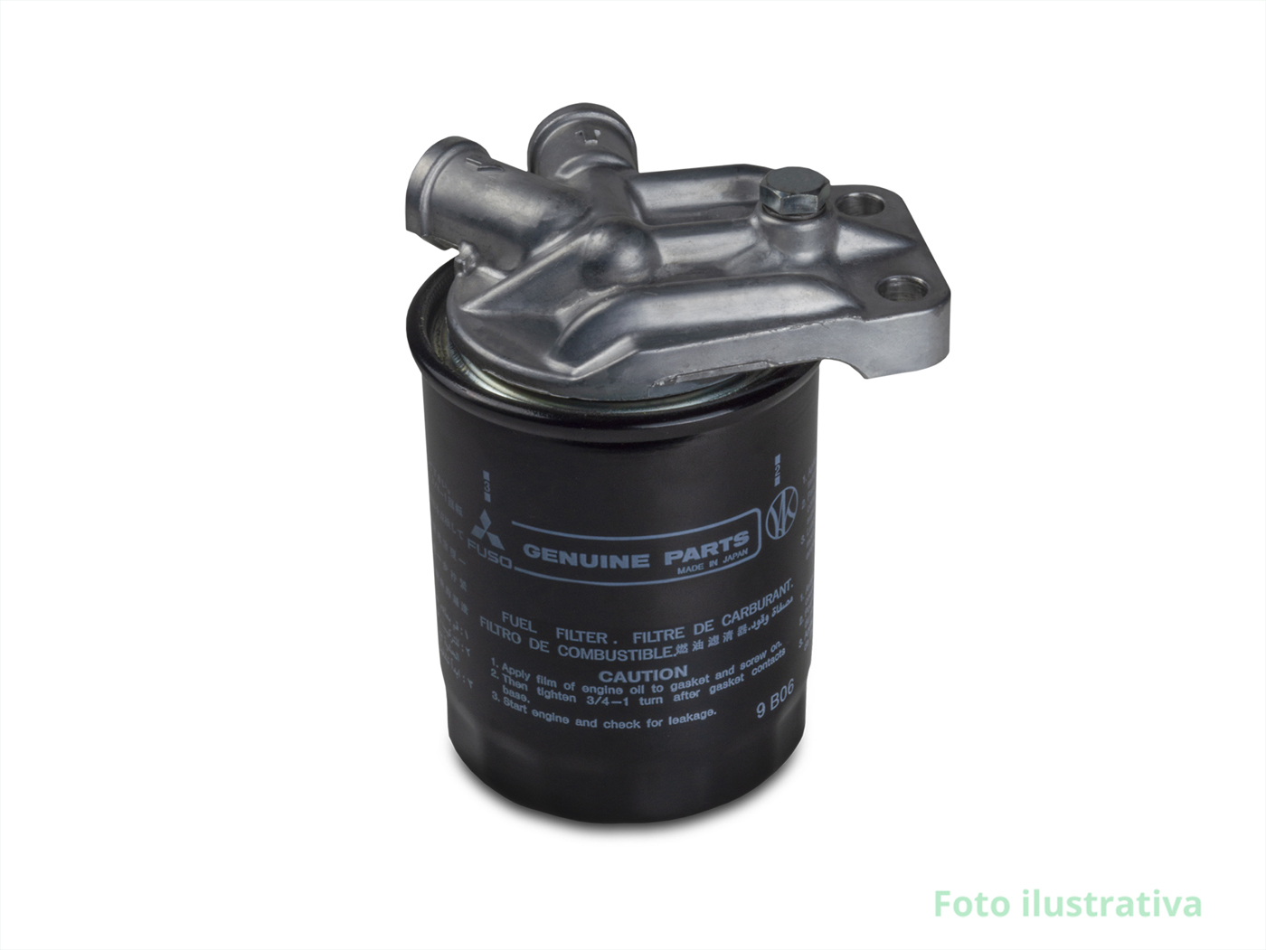 Ângulo 5 - FILTRO DE COMBUSTÍVEL COM CABEÇOTE BASE - Ref: 010582AB - Linha CASE