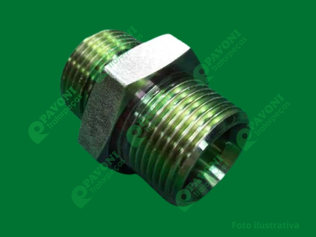 Conector aco roscado