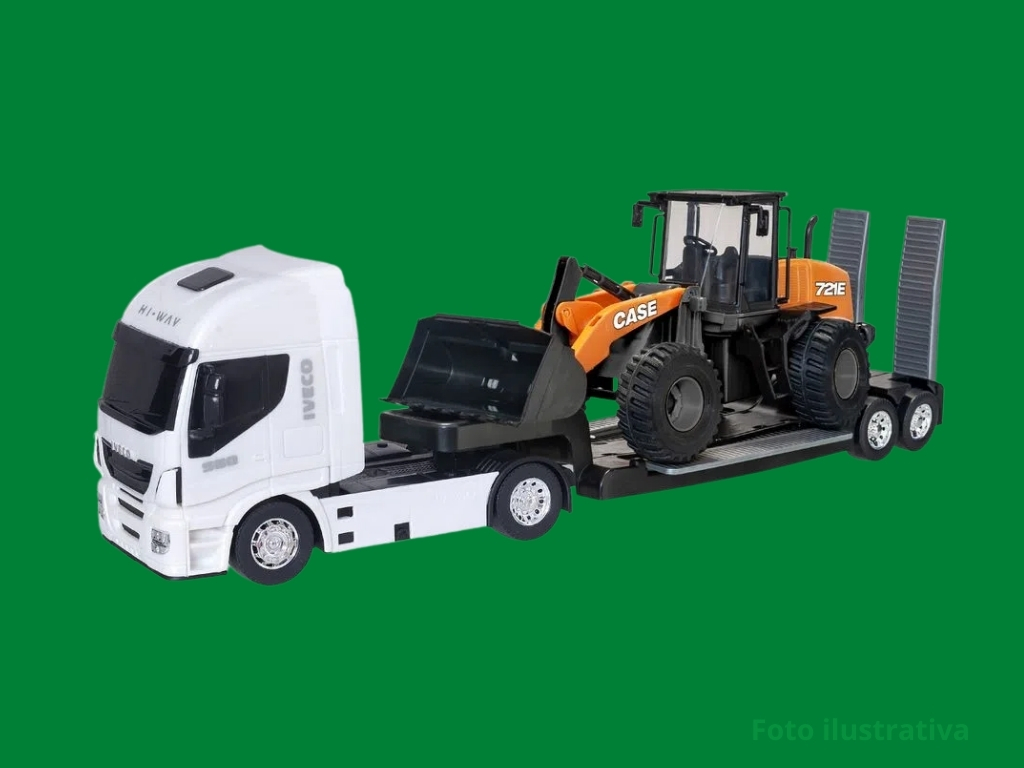 Miniatura caminhão/pá carregadeira 721e