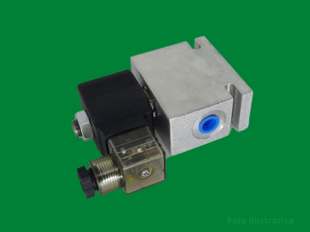 Bloco c/válvula solenoide direcional