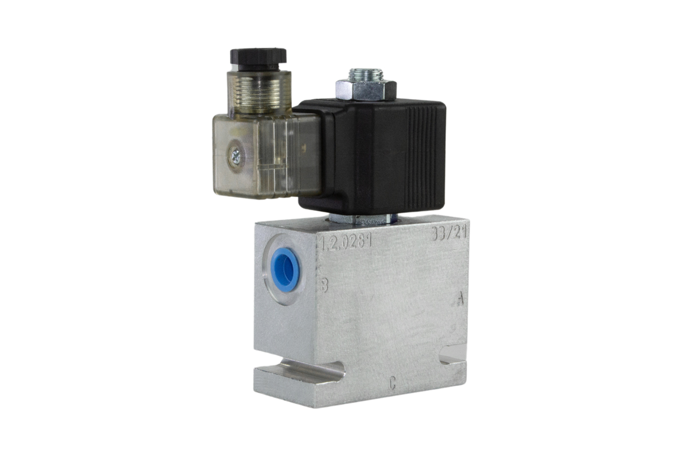 Ângulo 4 - BLOCO C/VÁLVULA SOLENOIDE DIRECIONAL - Ref: 00001625 - Linha OUTRAS