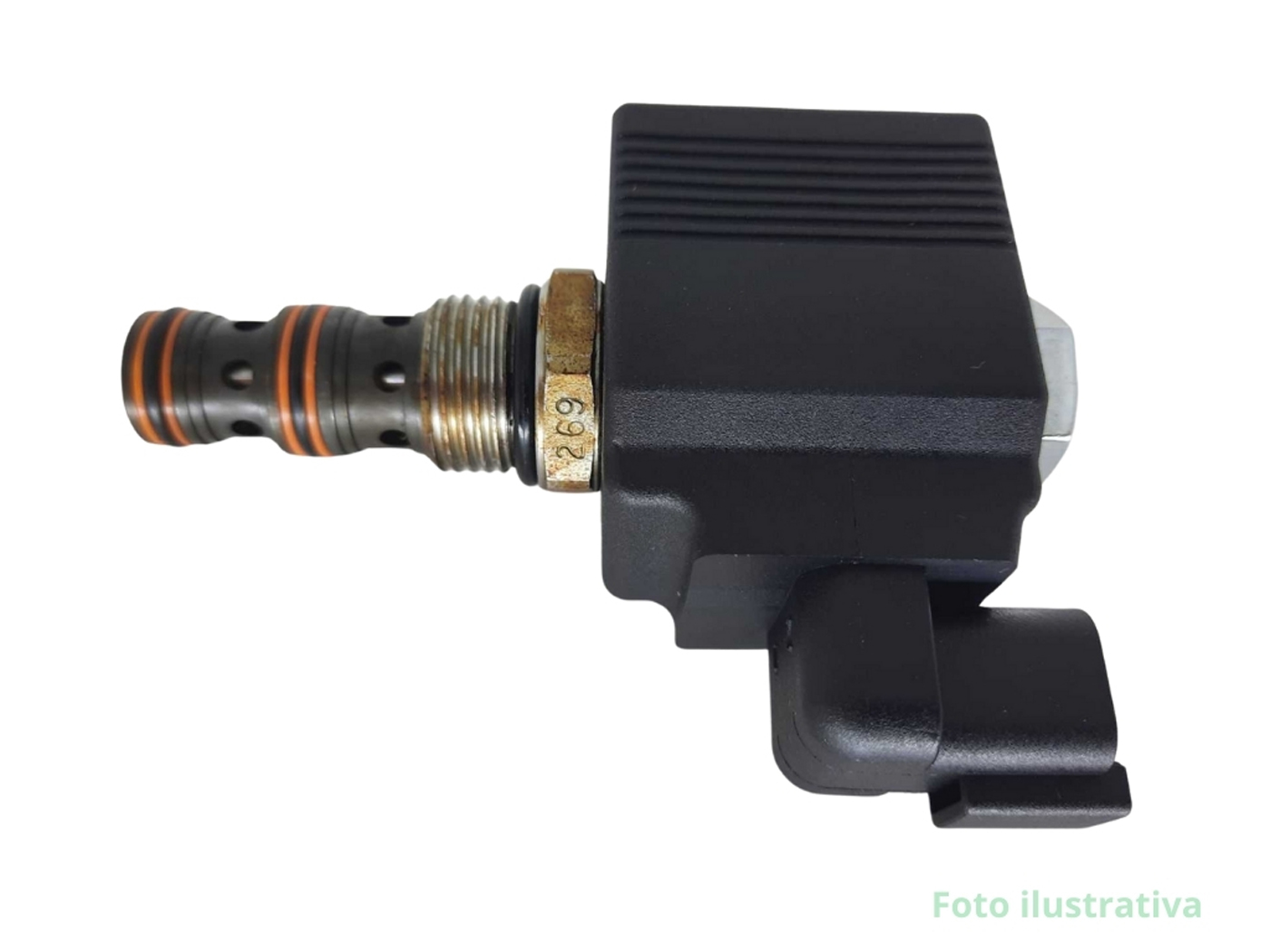 Ângulo 2 - SOLENOIDE COMPLETA - Ref: 8605066 - Linha CNH
