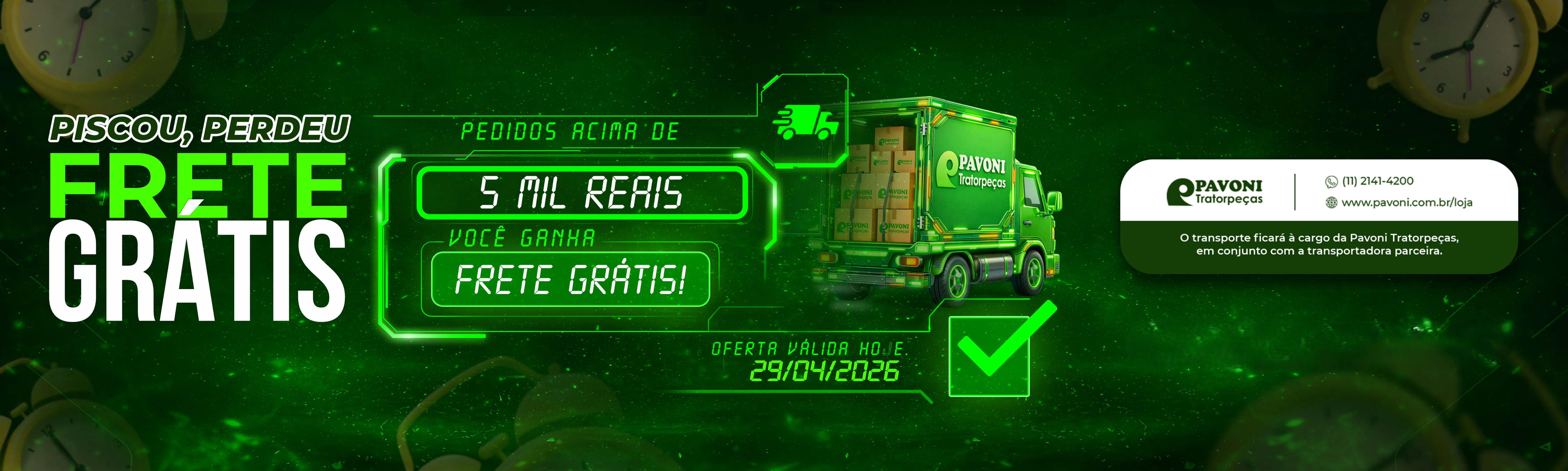 Campanha frete grátis