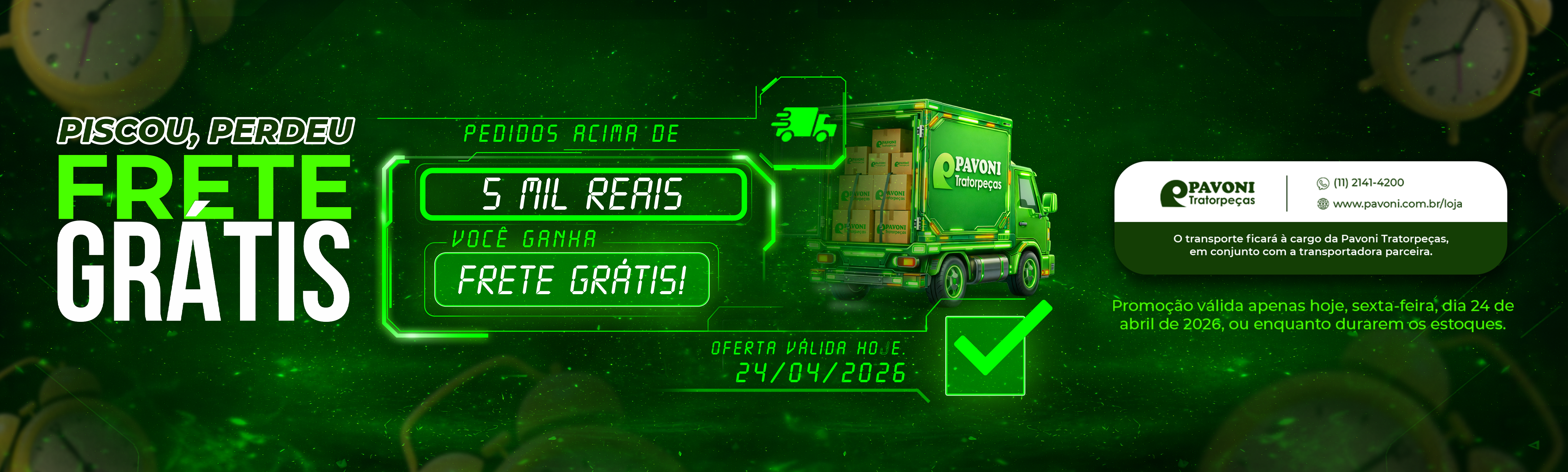 Campanha Frete Grátis 24/04