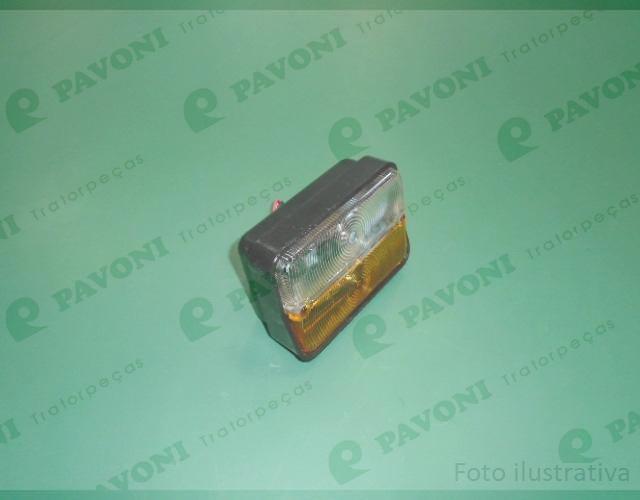 LANTERNA RETANGULAR BICOLOR 12V